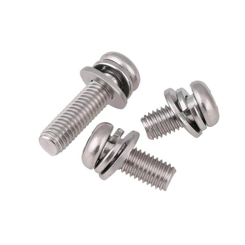 M4 304不锈钢GB9074.8小盘头十字平弹垫组合机螺钉圆头三组合螺丝,淘宝优惠券,粉丝福利购,淘宝优惠卷