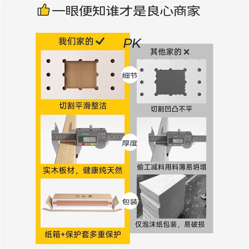 Hot-selling Sanmeng solid wood hole board storage rack wall entrance style wall custom paint-free board storage board exhibition