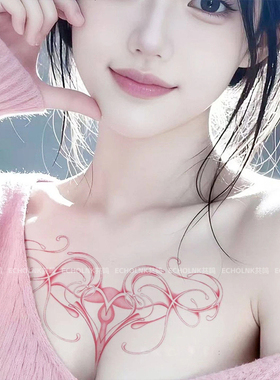 粉红色回忆纯欲魅魔彩色纹身贴纸