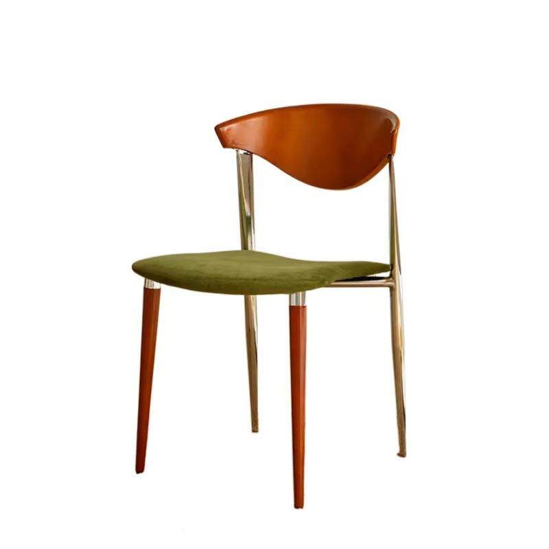 复古师餐椅简设计实AL-80678木约椅子法式中古餐桌椅家书桌椅用靠 - 图3