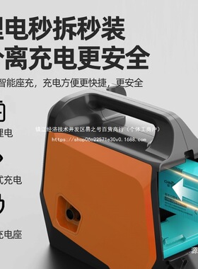 菜地浇水机1寸水管24V充电式抽水泵农村灌溉家用自动户外浇地铁名