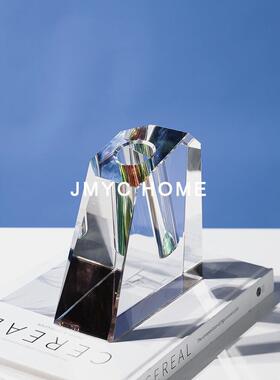 简约玻璃插花客玻璃干花ODN桌瓶摆件样饰板间厅茶几餐桌面花艺软