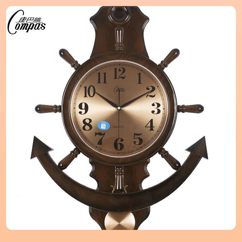 ?康巴表大号船F7TSJH78舵摇摆钟挂钟客厅挂静丝音摆表钟石英钟时 - 图2
