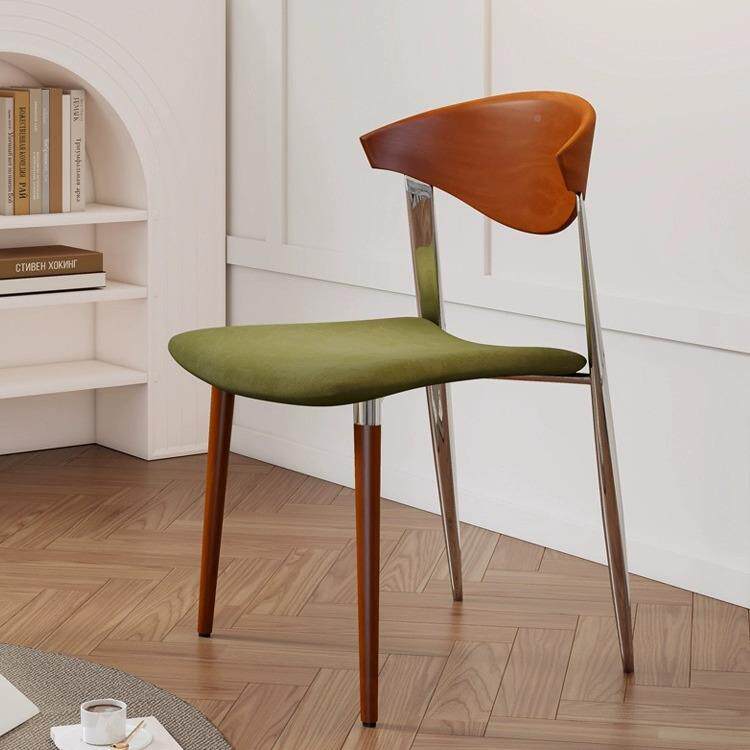 复古师餐椅简设计实AL-80678木约椅子法式中古餐桌椅家书桌椅用靠 - 图2