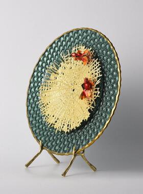 摆高档轻奢玄柜关如鱼得水瑯彩盘客厅电视柜酒珐摆件乔MCD迁新居