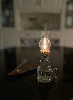 速发农煤老式村油灯乔迁复婚绿色古代煤油灯7080年代供佛灯结古小