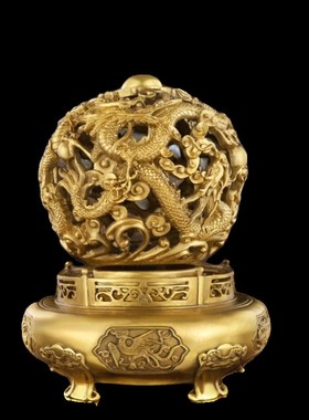 速发全铜九转乾坤鼎摆件时装运转办公室客厅玄关来饰摆开乔迁件业