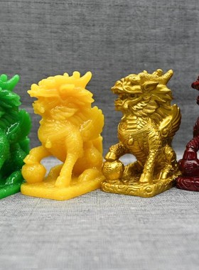 速发送镇麒麟摆件客音求子龙凤婚庆节日子宅金童玉观厅桌面礼品