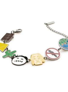 0486 亚巡演唱会周边手链嘻哈说唱音乐潮流情侣款珐