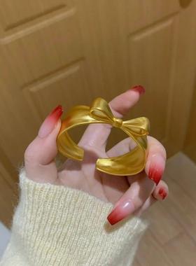 小红书同款暴富蝴蝶手镯金蝶闪闪时尚百搭气质手环精致流