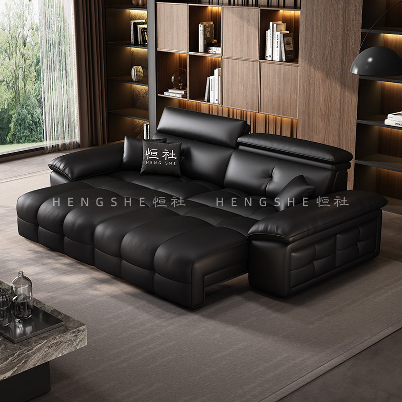 恒社意式极简劳伦斯智能电动沙发客厅语音伸缩零靠墙真皮功能沙发,淘宝优惠券,粉丝福利购,淘宝优惠卷