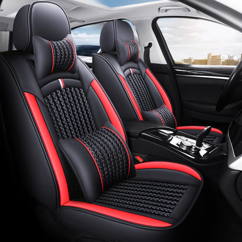 东风AL-65034行T5风EVO景逸卡锐骐皮车座套全包皮汽革透坐垫四季 - 图1