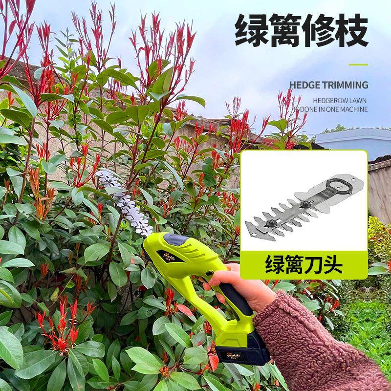 锂电割草机家用小型充电除草机多功能电动打草修剪器剪草修枝机 - 图2