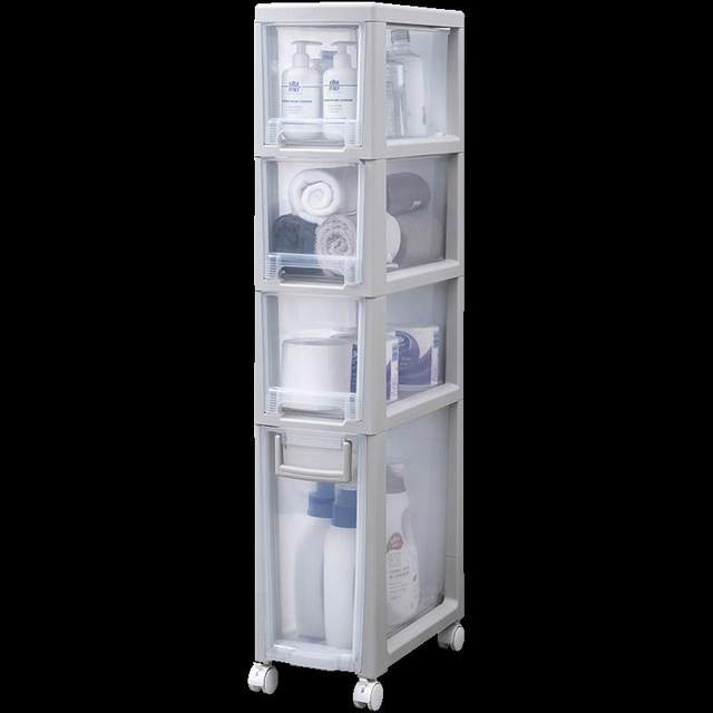 20cm slot storage cabinet gap bathroom storage rack plastic narrow cabinet organization storage drawer storage box
