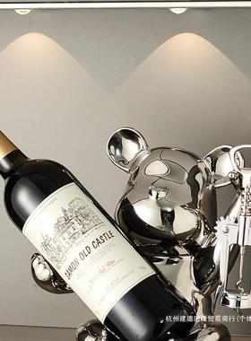 红酒柜架摆件轻奢意客厅门家居玄入关电视柜创酒柜玻33752715璃装