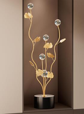 银杏叶入户玄摆件客轻奢档关厅装饰电视高柜壁龛新房SJ831乔迁新