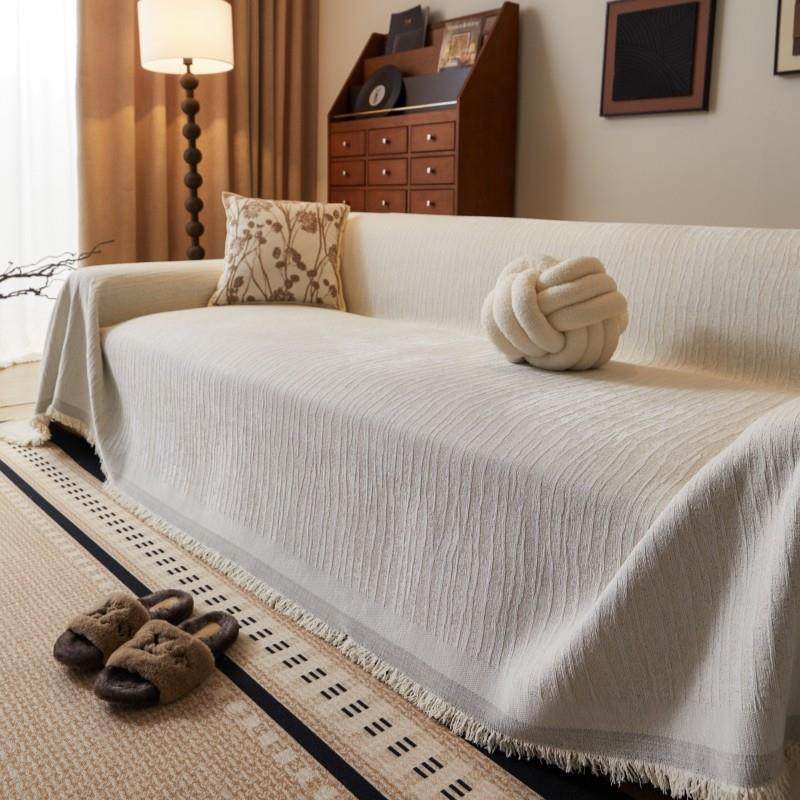 雪尼尔线 线条沙发巾现代防滑简约沙发盖布一片式全盖沙发垫沙发,淘宝优惠券,粉丝福利购,淘宝优惠卷