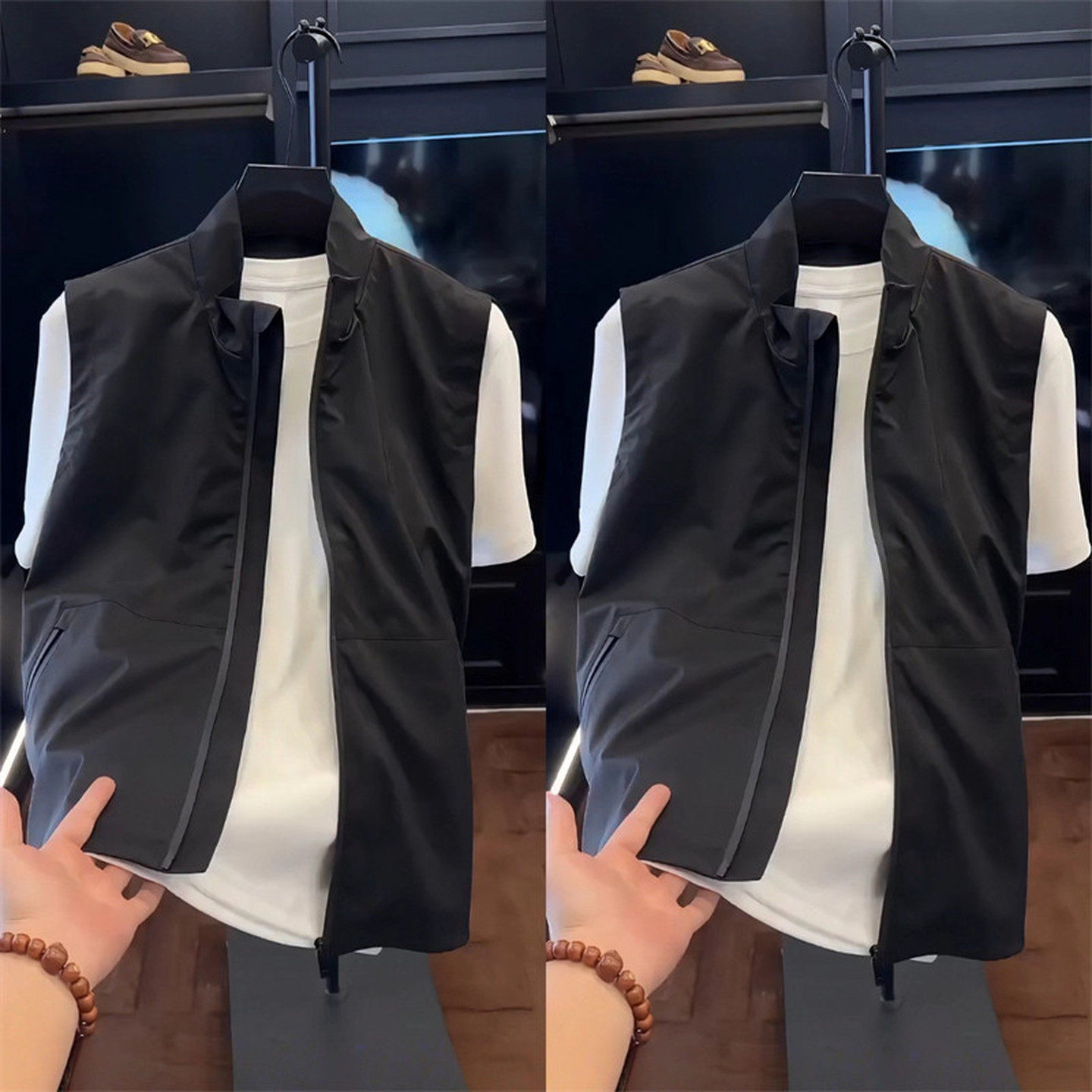 高端软壳立领马甲外套男士2025新款春秋季休闲无袖冲锋衣坎肩男款,淘宝优惠券,粉丝福利购,淘宝优惠卷