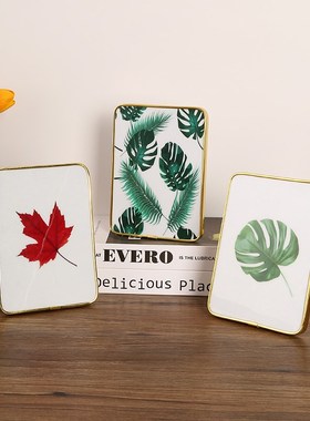 速发柿柿摆意玄关安画创意简约装饰画框桌面如台可挂平摆喜乐相框