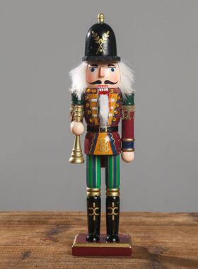 欧式胡桃子士兵玩偶摆件创意木夹偶柜客厅书房酒电NGC柜视家居装