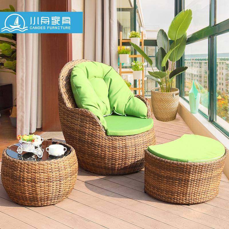 阳台露小沙发茶几合三件台套藤桌沙发客厅椅藤组编家具休22-5-24-,淘宝优惠券,粉丝福利购,淘宝优惠卷