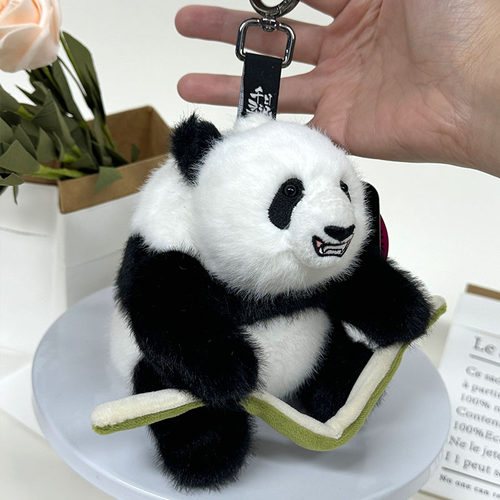 熊猫玩偶包包挂件花花钥匙扣七仔毛绒公仔千寻日记正版玩具伴手礼 - 图3