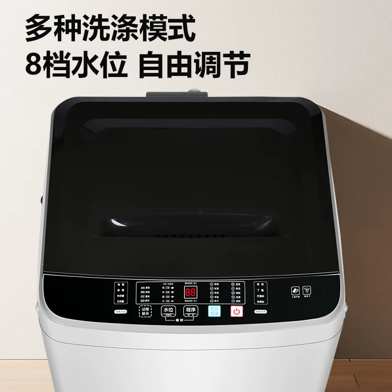Двухкаскадная стиральная машина с полной автоматикой Zhigao 8/10 кг, компактная для дома, вместительная, волноподобное колесо, аренда общежитие