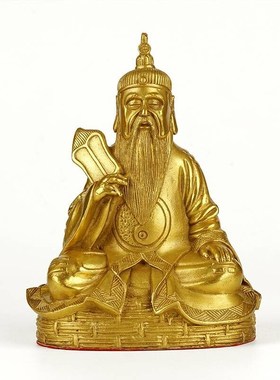 速发纯铜三清神像太上老君工居厅厅玄关装饰客客摆件家艺品中式