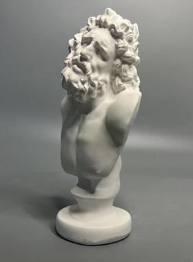 辽孔子斯堪的纳维亚古希腊人物雕塑石膏雕像古典艺术小众风格饰品
