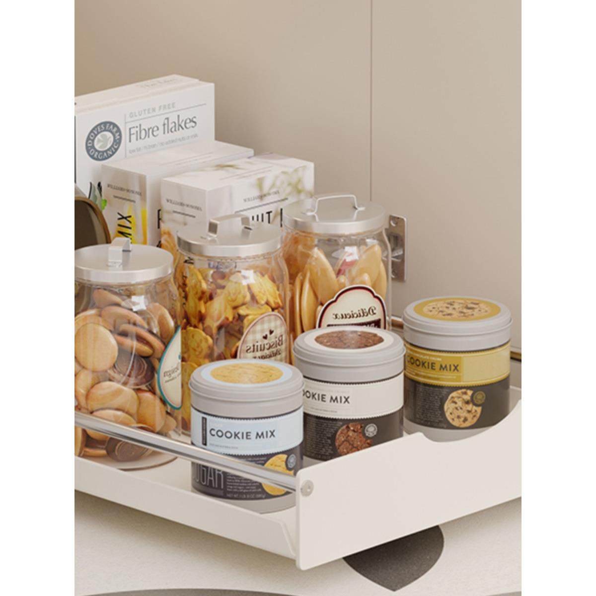 橱柜收纳抽屉整理滑动托盘Pp塑料收纳篮家用收纳篮橱柜收纳拉篮,淘宝优惠券,粉丝福利购,淘宝优惠卷