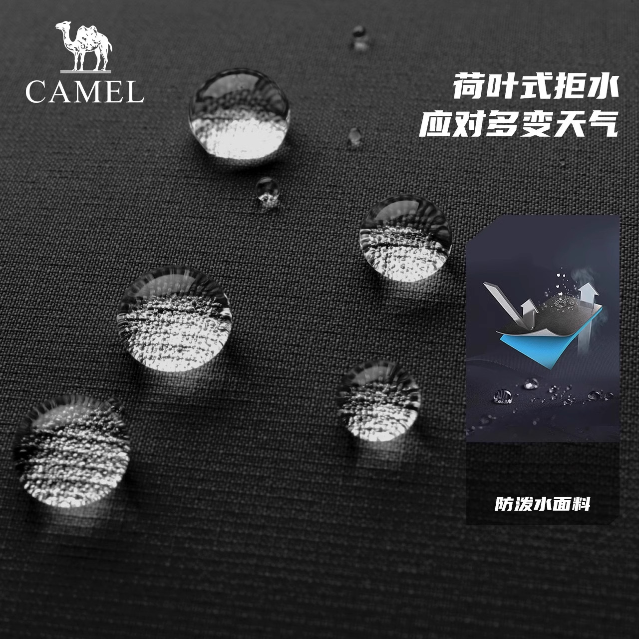 骆驼2025秋冬新款连帽加厚保暖鸭绒短款面包服拒水羽绒服外套正品