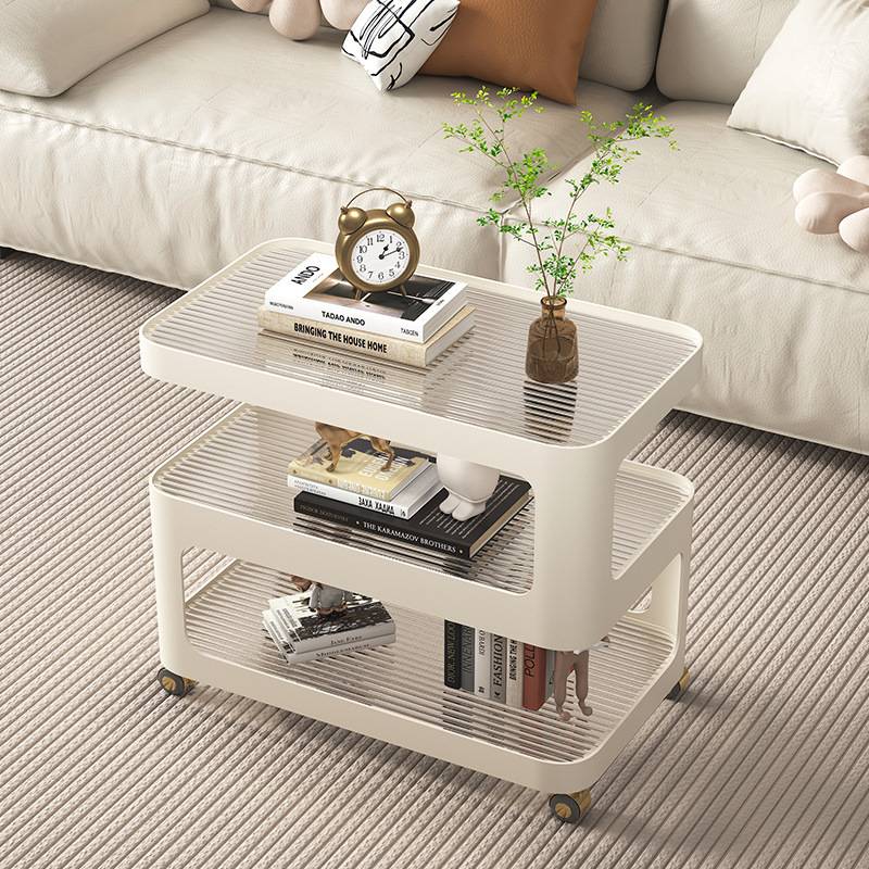 沙发移动茶几客厅家用轻奢网红边几客厅方形简约收纳柜角落小茶几 - 图1
