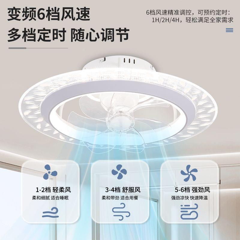 吸扇顶风扇灯式家装装饰全光谱卧室风120灯客厅餐日扇厅吊灯 - 图1
