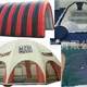 Hot-selling walking membrane structure welding machine advertising cloth high-circular wave welding machine tent membrane structure welding machine