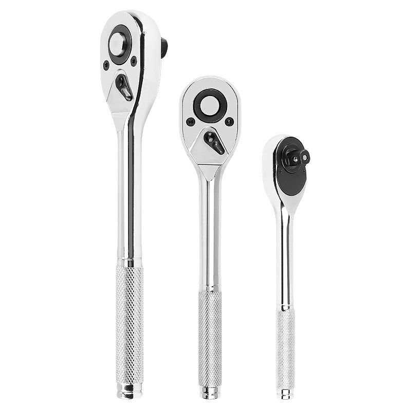 24齿45齿正反快速棘轮套筒扳手快脱双向1/4小3/8中飞1/2大飞工具 - 图0