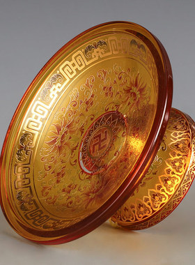 速发佛具套装供佛前品家用全套敬神佛用香炉供水杯供佛灯供盘花瓶