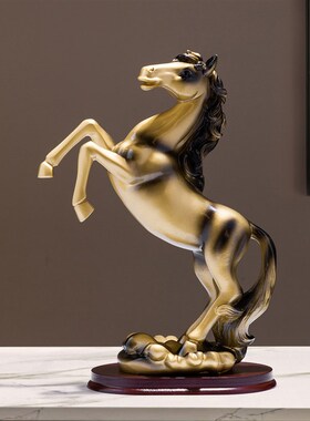 速发马摆件招财办公室马酒柜功生肖马客厅到成电视柜装饰摆件开业