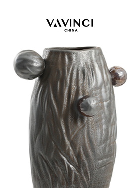 速发新艺简约抽象品术摆件客厅花摆器设干花花瓶样板间民宿装饰品