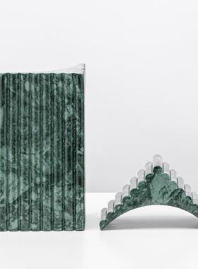 约现代创意几何不则异简形树脂摆件软客厅茶几大规理石纹LSZ0313