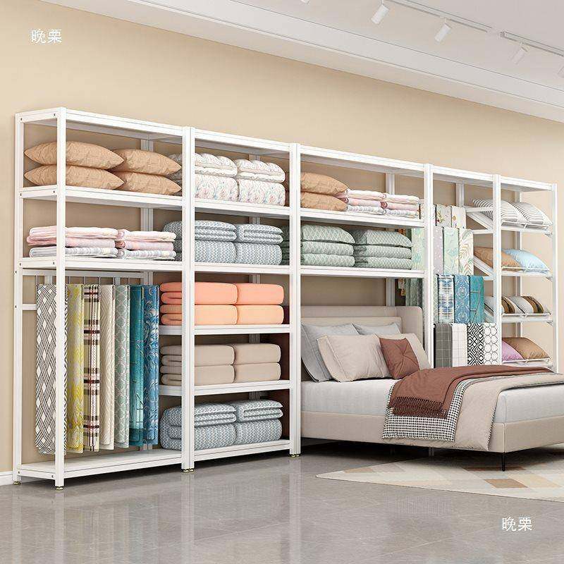 件套被芯枕头家纺店展示四床上架RLE用品货柜料置物架仓储布加厚,淘宝优惠券,粉丝福利购,淘宝优惠卷