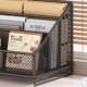 Office desk shelf desktop book partition sorting cabinet home study desk bookshelf workstation display storage rack