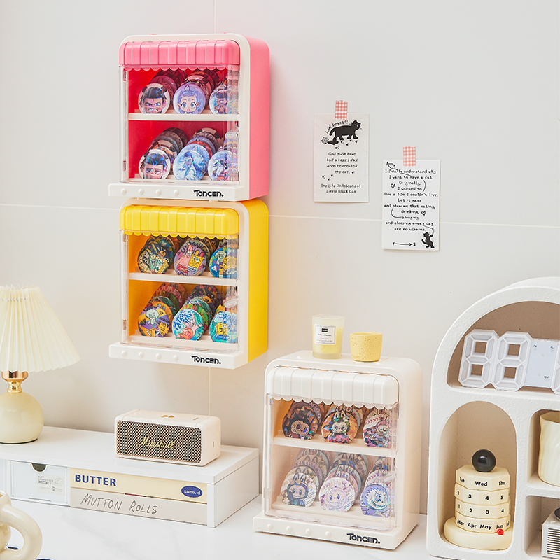 RMAX吧唧展示架挂墙亚克力多层置物架痛桌好物周边徽章谷子收纳盒 - 图2