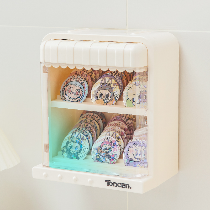 RMAX吧唧展示架挂墙亚克力多层置物架痛桌好物周边徽章谷子收纳盒 - 图3