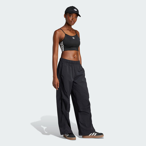 adidas阿迪达斯三叶草工装风伞兵裤2025秋女阔腿梭织长裤 JD0785 - 图1