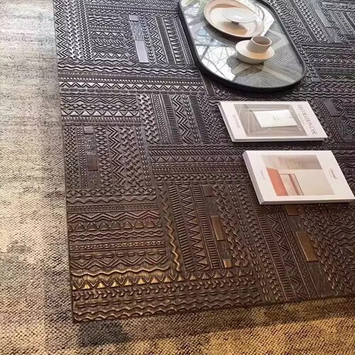 比利时ANCESTORS柚木手工雕花茶几北欧客厅茶台表情小户型咖啡桌 - 图0