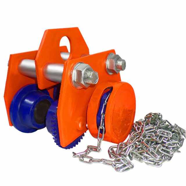 German I-beam track pulley hoist sports car push pulley monorail hand-pulled cat head crane manual monorail trolley