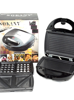 欧式家用帕尼尼三明治机烤面包机华夫机Sandwich maker toaster