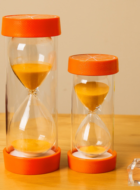 沙漏计时器儿童防摔25/30/60分钟创意时间管理流沙瓶摆件开学