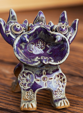 瓦猫云南大理丽江手工陶瓷云溪陶创意开业招财猫文创礼品开业