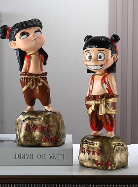 哪吒之魔童降世摆件潮玩手办客厅桌面玄K关创意装饰收藏送礼好物